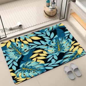 Soft Super Absorbent Bath Mat Machine Made Area Home Diatom Mud Carpet for Bathroom
