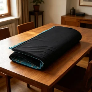 Soft Touch Polyester Islamic Muslim Prayer Rug Chenille Surface Memory Foam Zipper Design for Easy Maintenance Washable