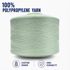 Soft Touch Solid Core 100% Polypropylene FDY Yarn Raw Pattern OE Technics 1200D Twist Textile Weaving Hand Knitting