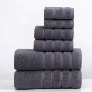 Soft Towel Set for Spa 100% Cotton Terry Luxury Bath Towel Hotel 6 Piece Bath Towel Sets