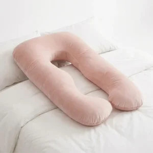 Soft U Shaped Full Body Maternity Nursing Pillow for Pregnancy Sleep OEKO TEX Certified All Season Use