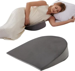 Soft Velvet Cover Wedge Pregnancy Pillow Memory Foam Maternity Support Back Therapy Pillow for Sleeping Eco Friendly