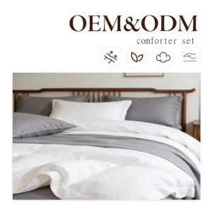 Soft Warm Fluffy 3 Piece Modern 100% Polyester Comforter Set 1 Quilt 2 Pillows Breathable Eco-Friendly All-Season for Home