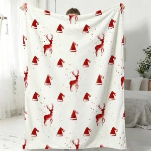 Soft Warm New Design Flannel Throw Blanket Custom Print Solid Eco Friendly Christmas Gift Winter Bedding Home Textile