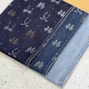 Soft Yarn Dyed Twill Woven Denim Fabric 65%C 33%P 2%R Heavyweight for Women’s Girls & Boys Clothing Summer