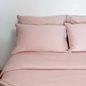 Soft and Breathable Plain Dyed King Bed Sheet for Home Use 65% Bamboo 35% Cotton 400T Fabric Duvet Cover Pillowcase Set