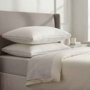 Soft and Comfortable 2 Pack Polyester Fiber Filling Cotton Cover Bedding Pillow