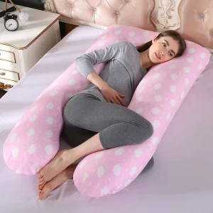 Softer Polyester Pregnancy Pillow Custom Logo Comfort U Shaped Giant Back Support Full Body Pregnancy Pillow