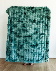 Softest Designer Faux Rabbit Fur Blanket Luxury Thickened No Shedding Anti Dust Mite Premium Cloud Winter Sky Four Seasons