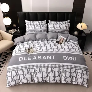Solid 200TC Eco-Friendly Cotton Rotary Screen Printed OEM Brand Bedding Set Pillow Cases Custom Logo European American Style