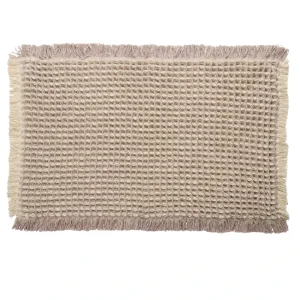 Solid Bathroom Rugs Set Non Slip and Absorbent Chenille Bath Mat Rug Beige Soft Mat Bath Mats for Bathroom