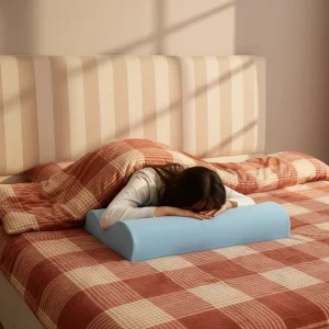 Solid Body Wearable Double Hob Neck Support Enhances Sleep Posture High Quality Dual Zone Ergonomic Memory Foam Pillow
