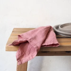 Solid Color 100% Linen Table Napkins Natural Linen Cloth Party Sized Napkins