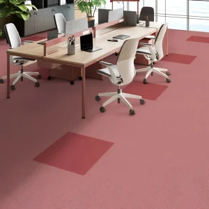 Solid Color 50x50cm Nylon Carpet Squares Fire Retardant PVC Backing Modular Flooring for School and Library
