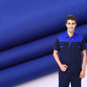 Solid Color 65% Polyester 35% Cotton 200gsm Dyed Woven Twill Uniform Workwear Fabrics