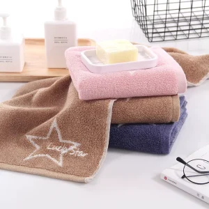 Solid Color Antimicrobial Eco Friendly Organic Woven 400-450GSM Thick Cotton Towel Set for Travel Activities