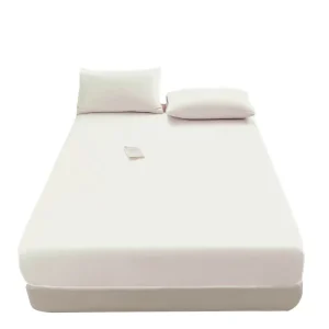 Solid Color Brushed Bedding Sheets Fitted Sheets and Bedspreads