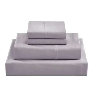 Solid Color Brushed Fabric Bed Sheets Pillowcases Duvet Cover Bedding Set Nondisposable 4 PCS Bedding Set