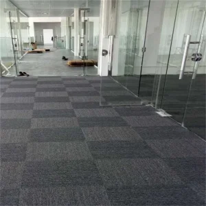 Solid Color Carpet Square Loop Pile Commercial Flooring