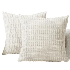 Solid Color Corduroy Cushion Cover Soft Plush Bed Headboard Backrest Pillow Decorative Sofa Throw Pillow Case Bohemian Style