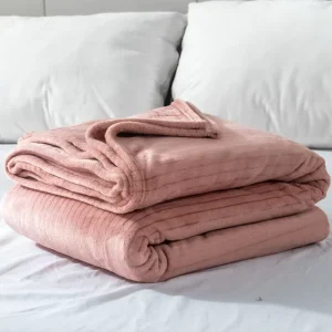 Solid Color Double Sided Raschel Milk Velvet Eco friendly 100% Polyester Modern and Simple Thickened Winter Summer Bed Blanket