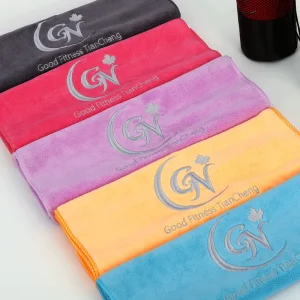 Solid Color Microfiber Gym Towel Office Towel Customized logo Tennis Towel Hair Salon Towel