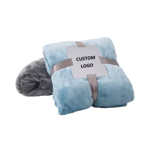 Solid Color Milk Flannel Throw Blanket Home Bed Polyester Super Soft Flannel Blanket