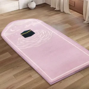 Solid Color Modern Irregular Shaped Ethnic Prayer Mat Washable Sponge Printed Rugs Cross Border Design for Home Use Carpet