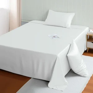 Solid Color Soft Flat Cooling Bed Sheet Set Duvet Cover Luxury Bedding Set Pure Cotton Bed Cover