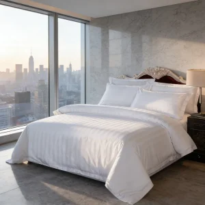 Solid Colored Thread Set in Woolen Cloth Bedding Set White Hotel Bedding Bed Sheet Set Twin Size Bedding Super Soft Bed Sheet
