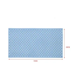 Solid Eco Friendly Rectangular TPE Non slip Massage Cell Design Certified Shower Floor Mat