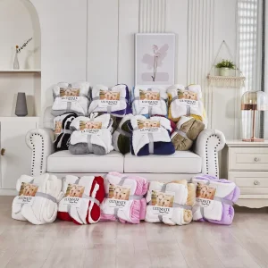 Solid Flannel Arctic Velvet Children’s Double Layer Winter Quilt Warm Winter Blanket for Kids Foreign Trade Thickened Warm