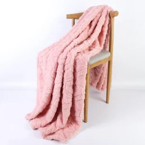 Solid Flannel Luxury Sherpa Soft Throw Blanket Custom Bed Blankets