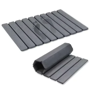 Solid Foldable Stone Bathroom Shower Kitchen Dish Drying Mat Rug Quick Dry Anti Non Slip Diatomaceous Earth Stone Bath Mat