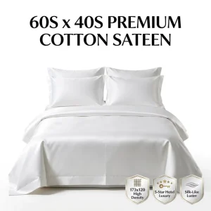 Solid Hotel Bedding Set 6040S 173X120 Duvet Cover Set 100% Cotton Premium Hotel Cotton Bedding for 5 Star Hotel