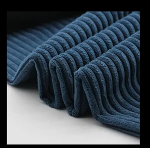 Solid Knitted Corduroy 100% Polyester Washable Eco friendly Fabric for Sofa Cushion Pillow Upholstery Furniture