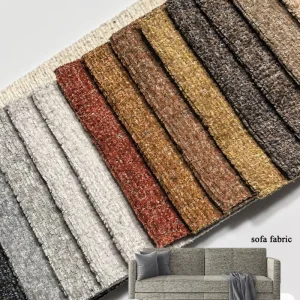 Solid Plain Knitted Chenille 100% Polyester Waterproof Shrink Resistant Upholstery Textile Sofa Cushion Lining Car Stable
