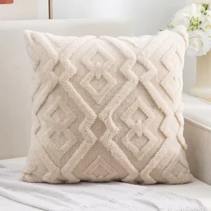 Solid Square Polyester Throw Pillow Cover Home Living Room Decor Polyester Cushion Covers