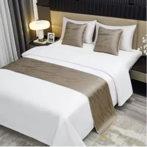 Solid White Polyester 3PCS Hotel Duvet Cover Set Easy Wash Wrinkle Resistant Stain Resistant Bedding Anti Pilling Hotel Grade