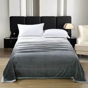Solid White Rhombus Pattern Raschel Woven Blanket Artificial Fur Rabbit Hair Cutting Milk Velvet Flannel Cover