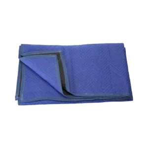 Solid Woven Quilted Raschel Blanket Japanese Style Eco friendly Portable Denim Cotton Fillers 100% Recycled for Year Round Use