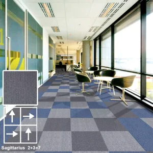 Sound Absorbing Carpet Tiles with Enhanced Noise Reduction for Open Plan Workspaces