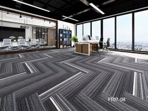 Sound Absorbing Office Carpet Tile 66×66 Heavy Traffic Fireproof Modular Home Floor Tile