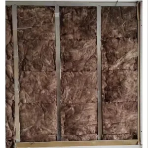 Sound Insulation and Environmental Protection Formaldehyde-Free Brown 50mm Bio-Based Glass Wool Blanket for Residential Use