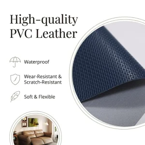 Source Manufacturer PVC Synthetic Leather Fabric Scratch Resistant Sofa Chair Furniture Use