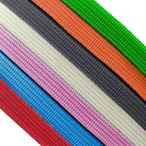 Source Manufacturer Ready Ship Professional Durable Colorful 10mm American Weave Pitted Edge Eco Friendly PP Webbing for Piano