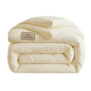 Soy Fiber Polyester Fiber Antibacterial Double Layer Gauze Duvet Insert Thick Winter Comforter for Student Dorms Spring Autumn