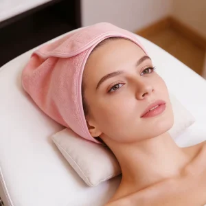 Spa Fast Hair Drying Towels Adjustable Velcro Spa Hairband Beauty Salon Shower Fashion Microfiber Headband Woman Plaid