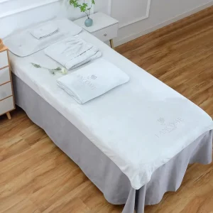 Spa Towel Soft Absorbent Solid Color Rectangle Bed & Physiotherapy Towel for Estheticians Cosmetologists