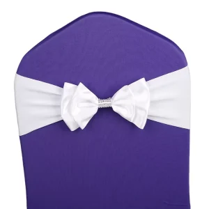 Spandex Chair Sashes Decoration Wedding Chair Back Flower Chair Sashes for Wedding